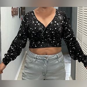 XL Mama on Tap long sleeve Crop Top